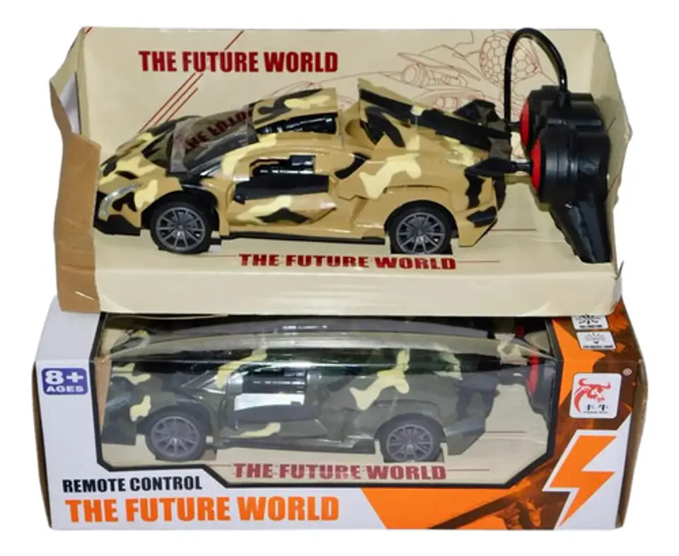 Carro Control Luces Abre Y Cierra Puertas Militar Camuflado  4