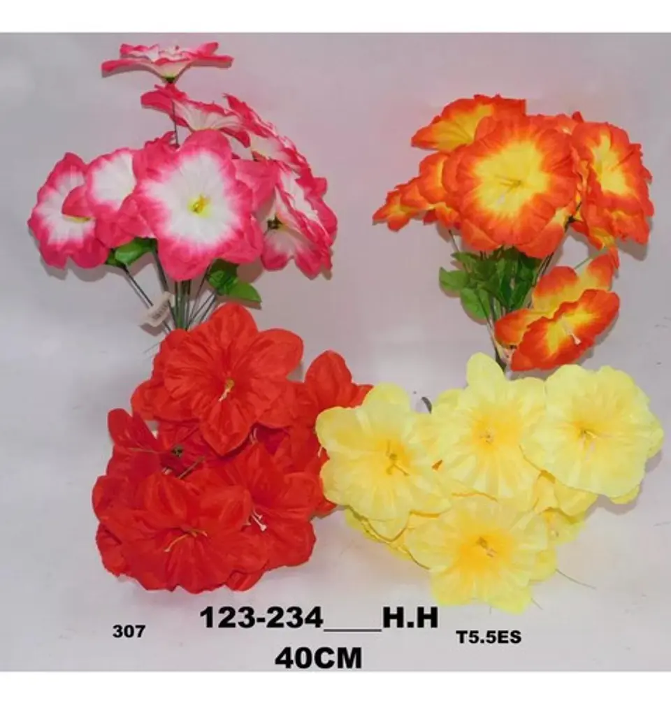 Flores Artificiales Ramo Dalia Rosas  6