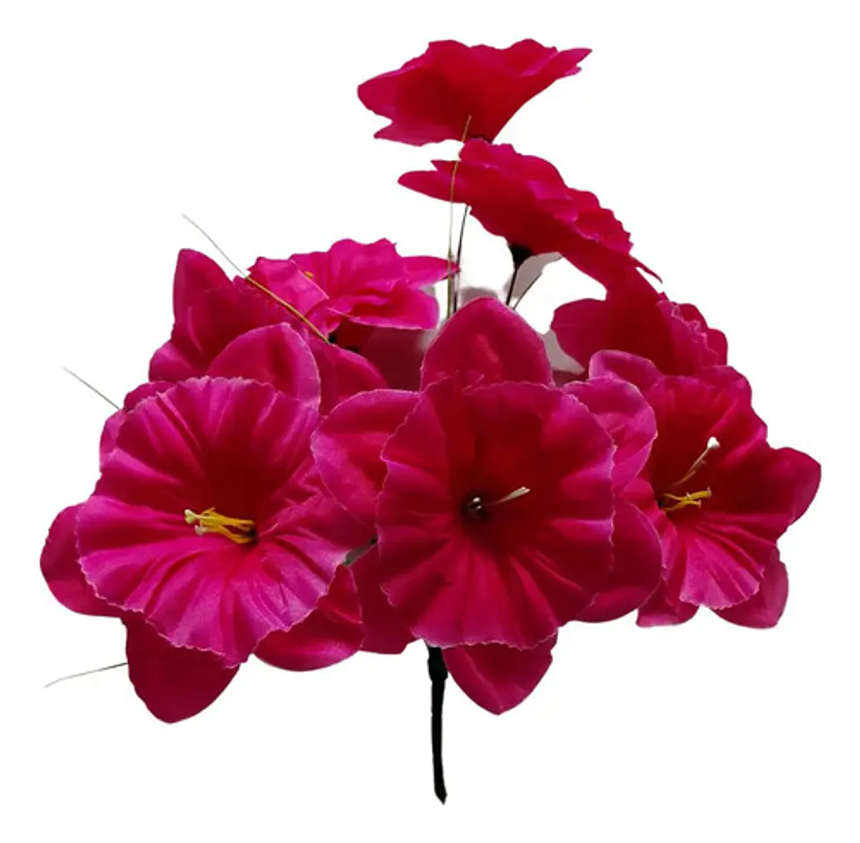 Flores Artificiales Ramo Dalia Rosas  13