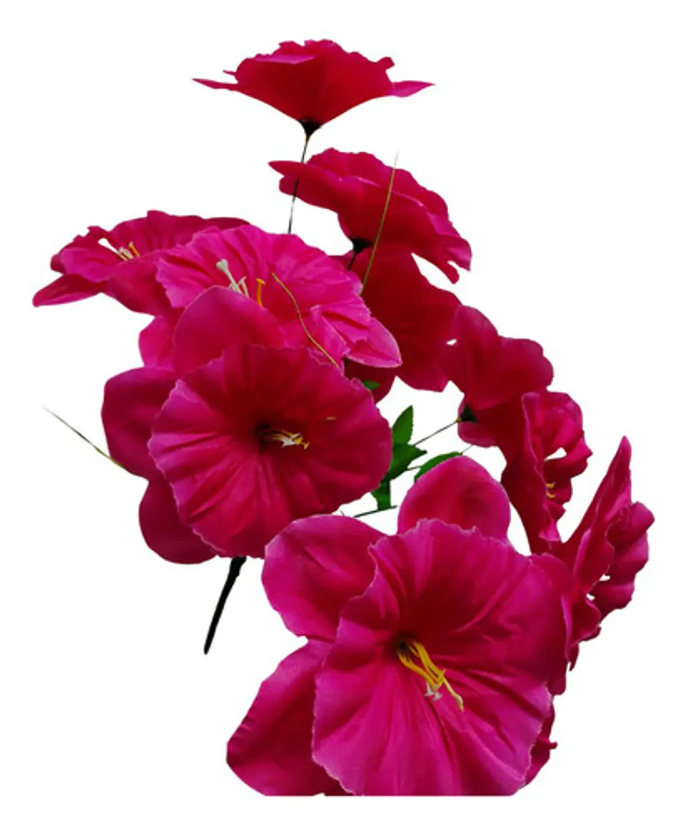 Flores Artificiales Ramo Dalia Rosas  14