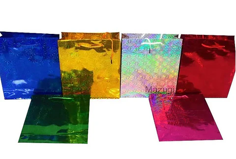 Regalo Bolsas Tornasol Metalizada  55x43x12.5 Cm Tornasol