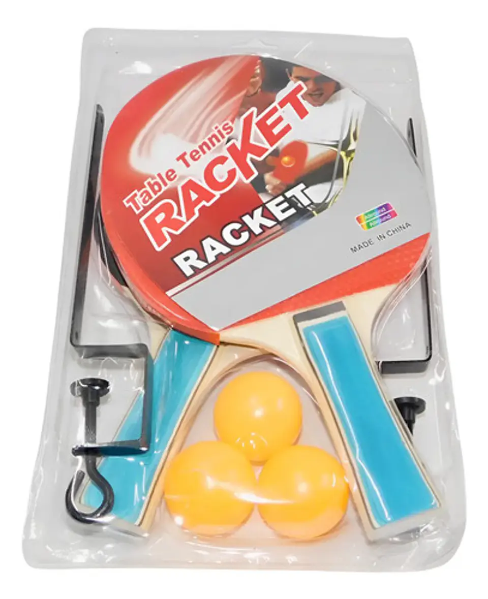Set Raquetas 2  Ping Pong + 3 Bolas Deporte Juego 1