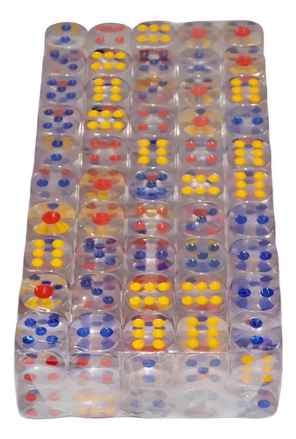 Dados Transparentes  X100 Und 16mm Panela Juego De Mesa 1