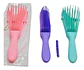Cepillo En Goma Cabello Delgado Desenreda Suave Viajero - Miniatura 5