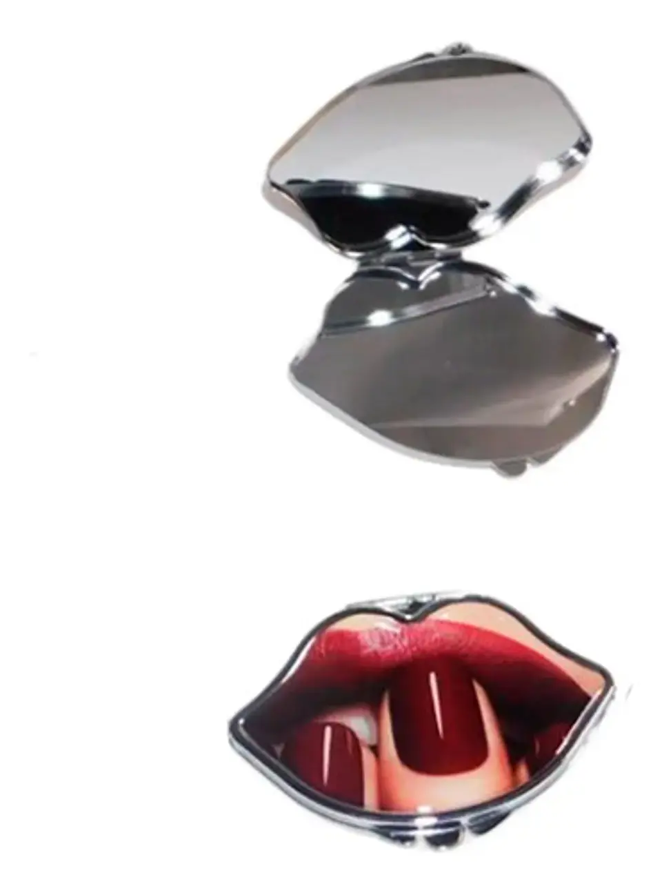 Espejo De Bolsillo Redondo 2und Diseño Besos Labios  2