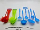 Utensilios De Cocina Cucharones Mezclador Tabla Picar Pela - Miniatura 4