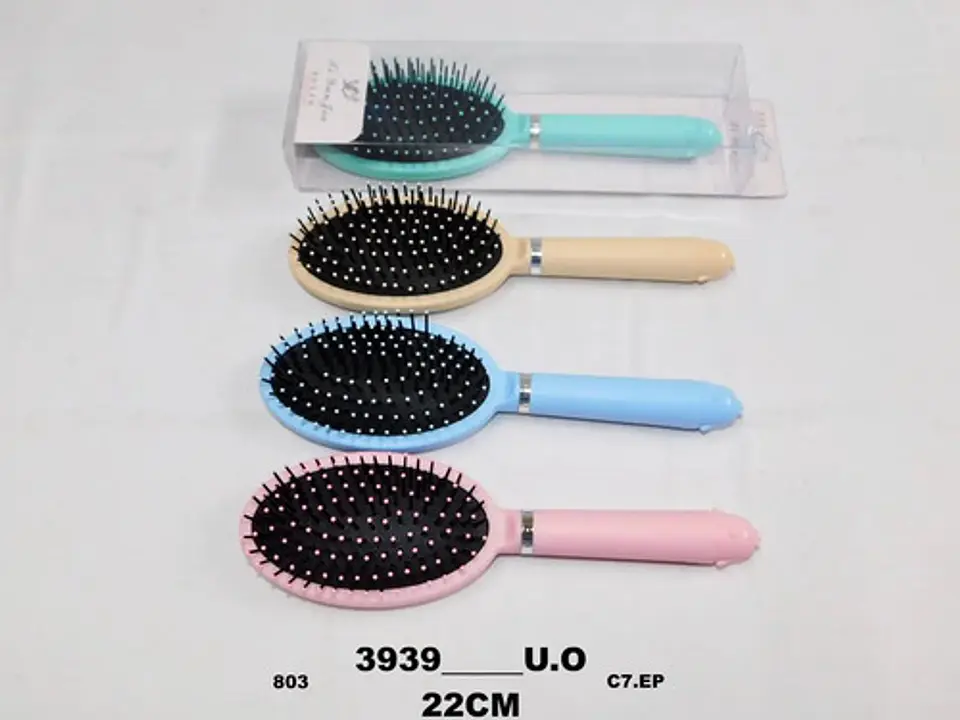 Cepillo Para Cabello Desenreda Suave Goma Ovalado 3939 4