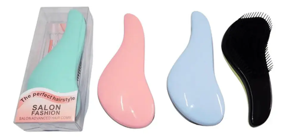 Cepillo Para Cabello Desenreda Suave Goma 3