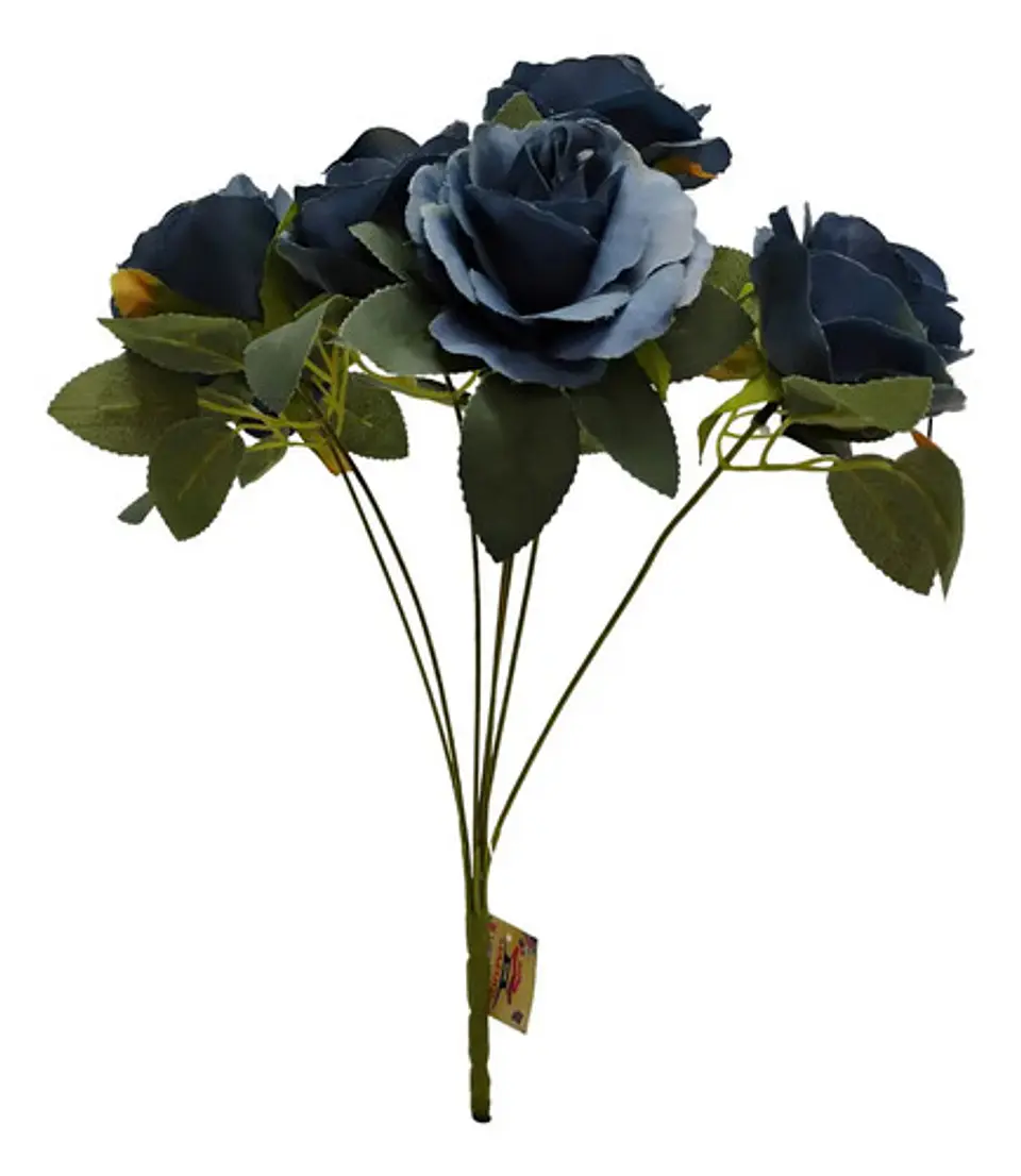 Matas Rosas Colores Vivos Flores Artificiales 42cm  5