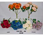 Matas Rosas Colores Vivos Flores Artificiales 42cm  - Miniatura 8