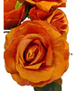 Matas Rosas Colores Vivos Flores Artificiales 42cm  - Miniatura 14