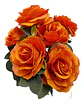 Matas Rosas Colores Vivos Flores Artificiales 42cm  - Miniatura 15