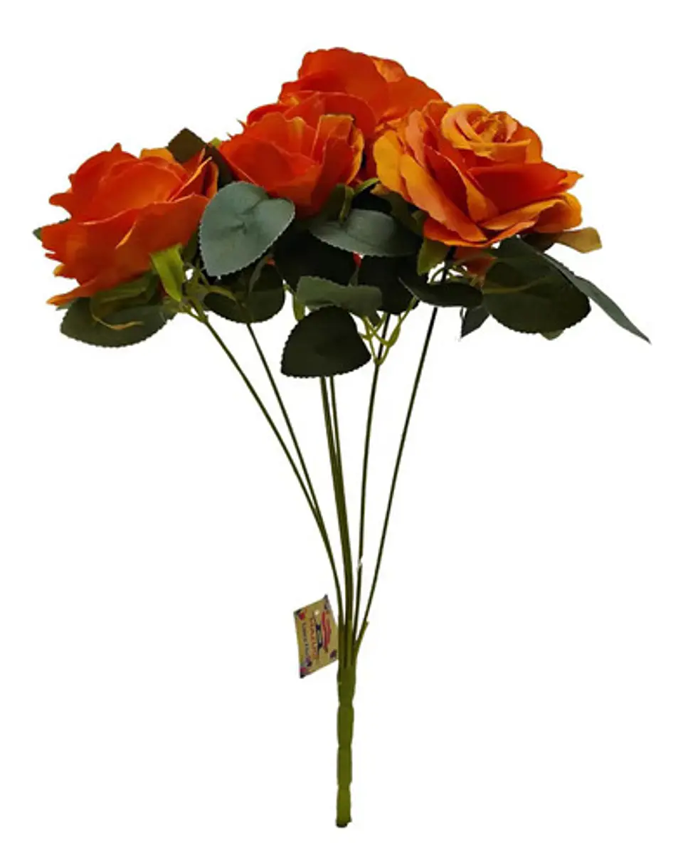 Matas Rosas Colores Vivos Flores Artificiales 42cm  16