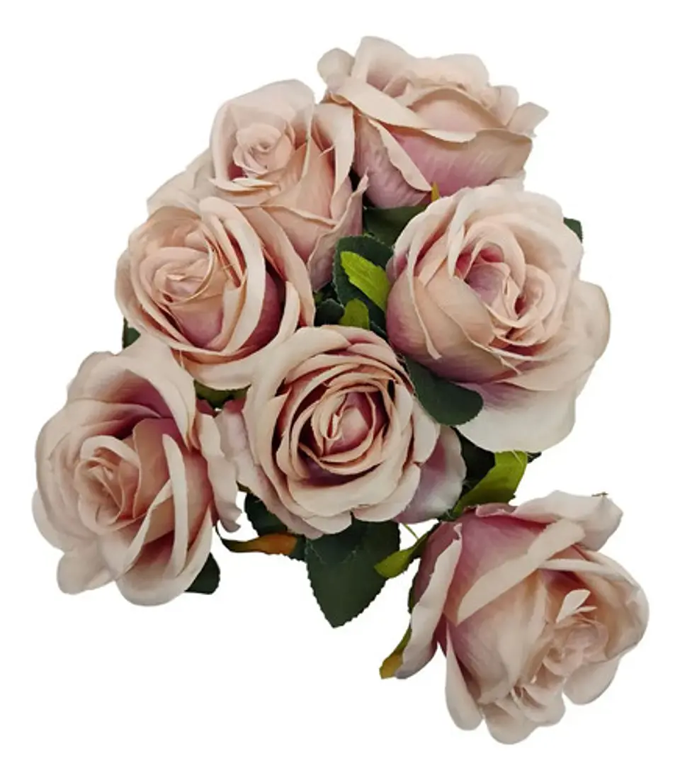 Matas Rosas Colores Vivos Flores Artificiales 42cm  19
