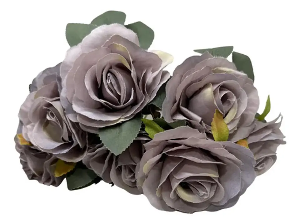 Matas Rosas Colores Vivos Flores Artificiales 42cm  23