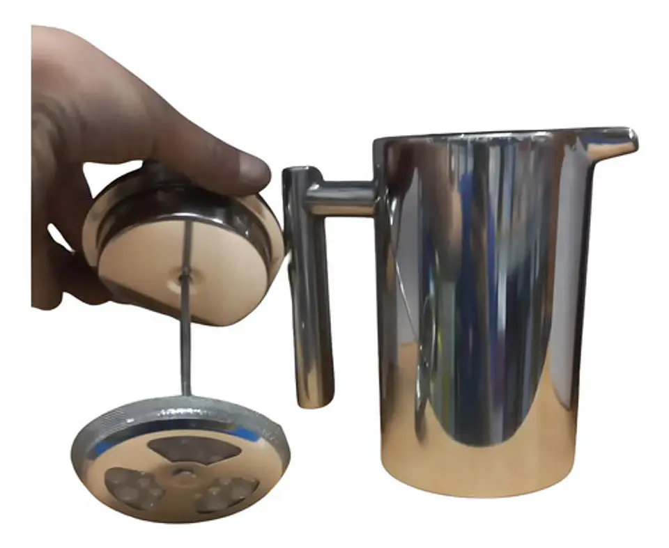 Cafetera Prensa Francesa En Acero Inoxidable 1000ml 1