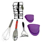 Utensilios Cocina Pinzas Pela Mesclador Soporte Cubiertos - Miniatura 1