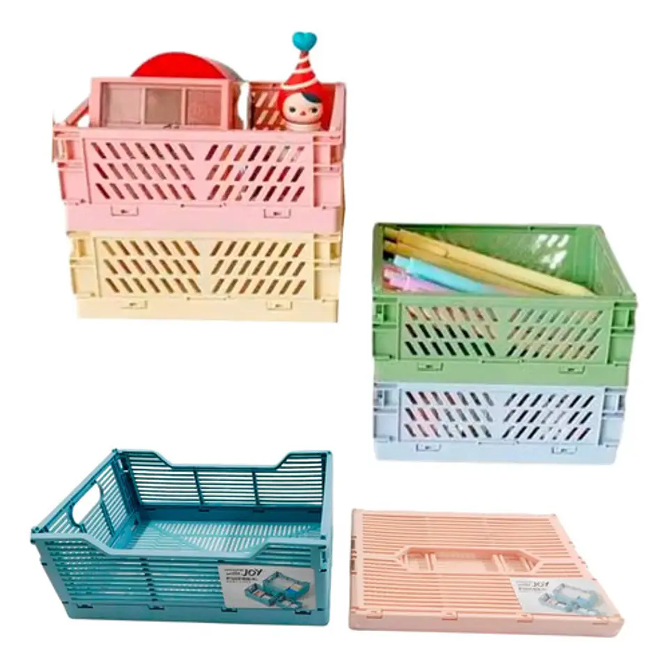 Cesta Plegable Almacenamiento Organizador X3 Und 22-31- 40cm 2