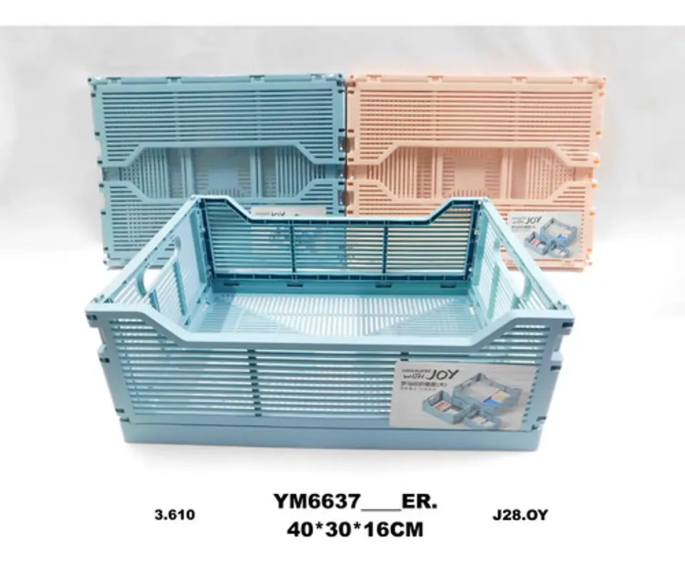 Cesta Plegable Almacenamiento Organizador X3 Und 22-31- 40cm 7