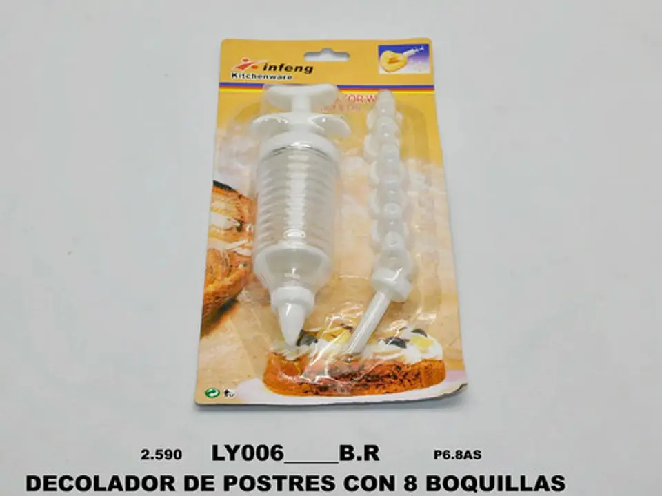 Kit Manga Pastelera Silicona Batidor Bol Acero Jeringas Past 6