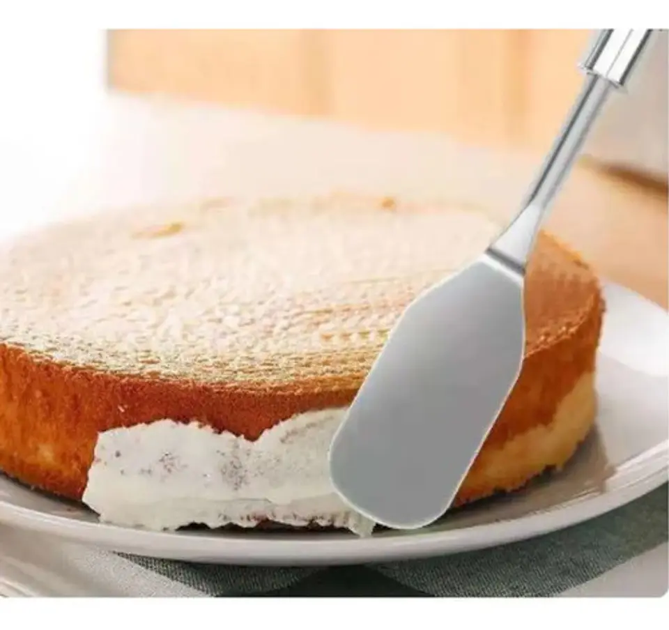 Juego Espátulas Pasteles Cuchillo Inoxidable Crema 2
