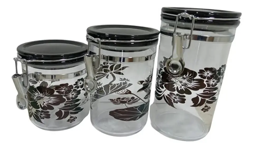 Kit Recipiente Tarros Tapa Hermética Utensilios De Cocina 1