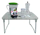Kit Mesa Plegable Temporizador Mesclador Salero Jarra - Miniatura 1