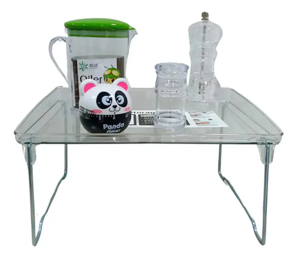Kit Mesa Plegable Temporizador Mesclador Salero Jarra 1