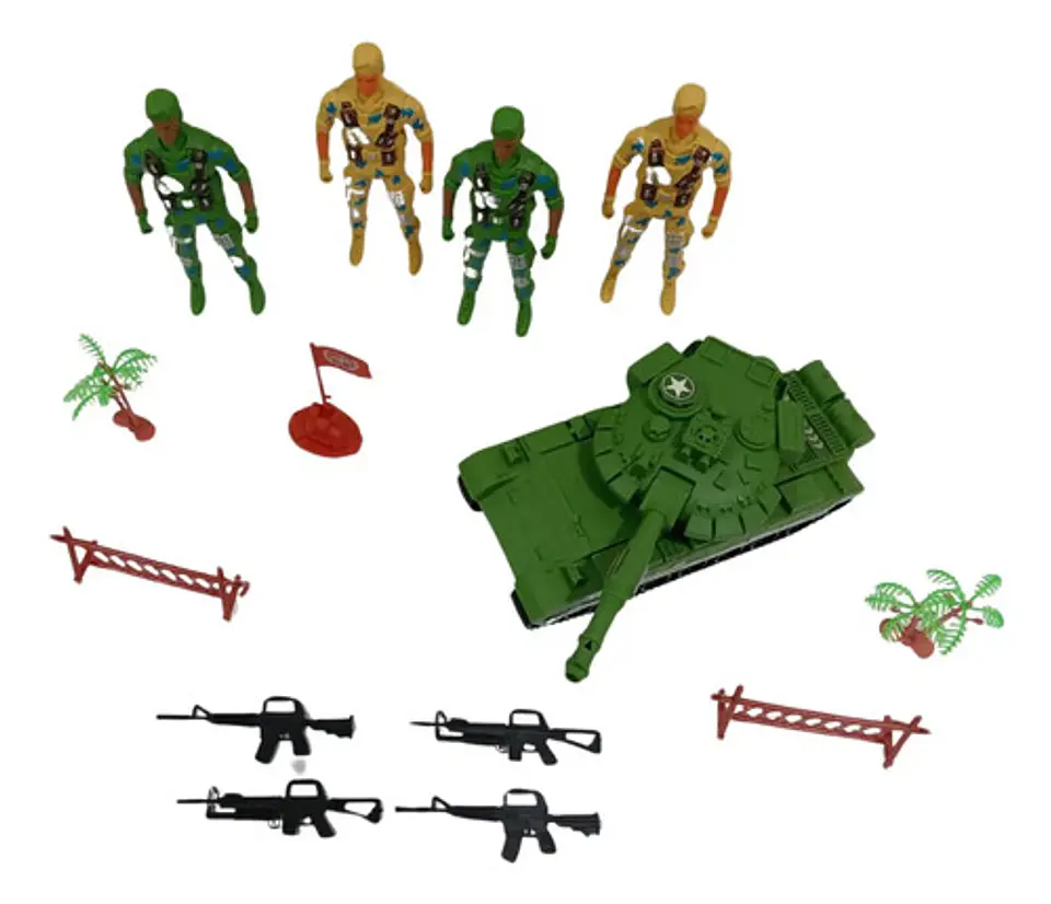 Kit Soldados Militares Juguete + Tanque De Guerra 2