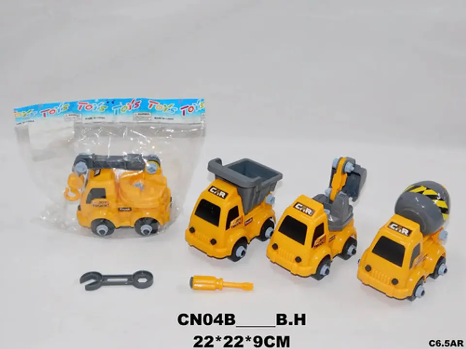 Kit Carros De Impulso De Construcción Armables Juguetes 3
