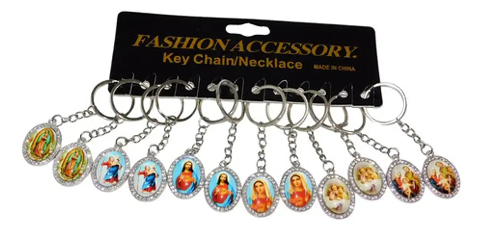 Llavero Metálico Sagrada Familia - San José -  Virgen X1und 4