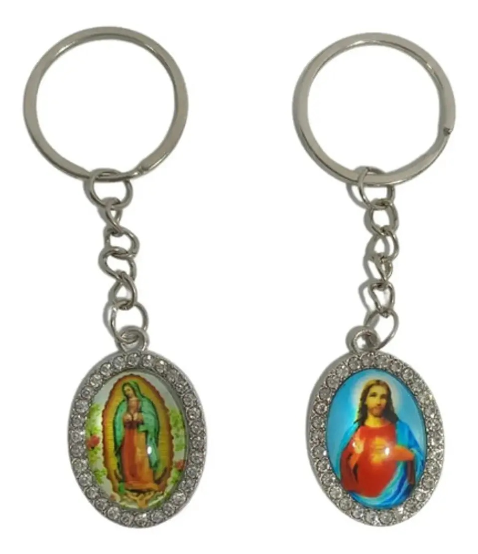 Llavero Metálico Sagrada Familia - San José -  Virgen X1und 5