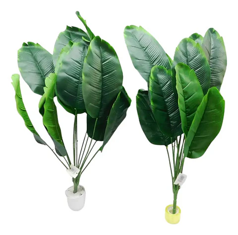 Plantas Artificiales De 80 Cm Alto, Hojas De Árbol