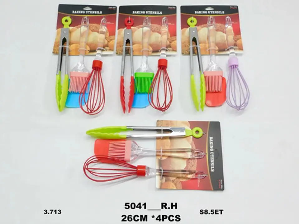 Kit Utensilios Cocina Espátula Brocha Batidor Bascula 3
