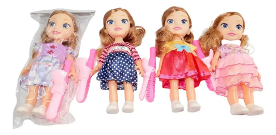 Juguete Niñas Muñeca Plástica X1und Cabello Peinar 2
