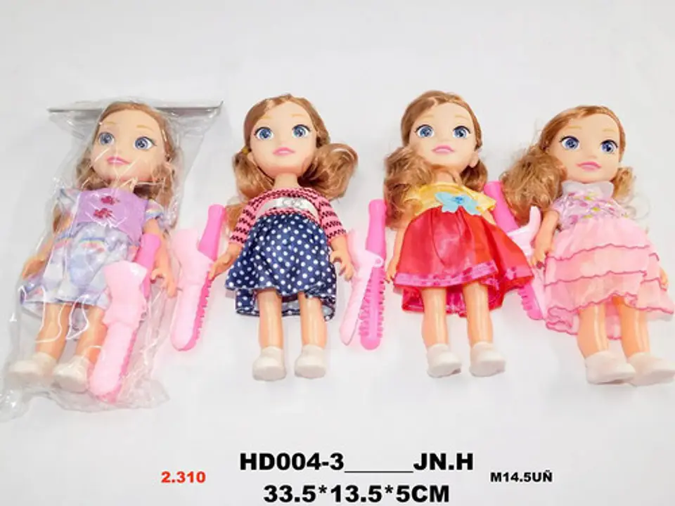 Juguete Niñas Muñeca Plástica X1und Cabello Peinar 3