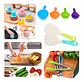 Kit Pelador Verduras Pinzas Cocina Cuchara Arrocera Esponjas - Miniatura 2