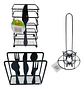 Utensilios Cocina Servilletero Porta Cubiertos Organizador - Miniatura 1