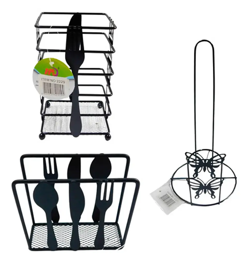 Utensilios Cocina Servilletero Porta Cubiertos Organizador 1