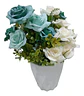 Rosas Florero Decoración Centro De Mesa Flores Artificiales - Miniatura 2