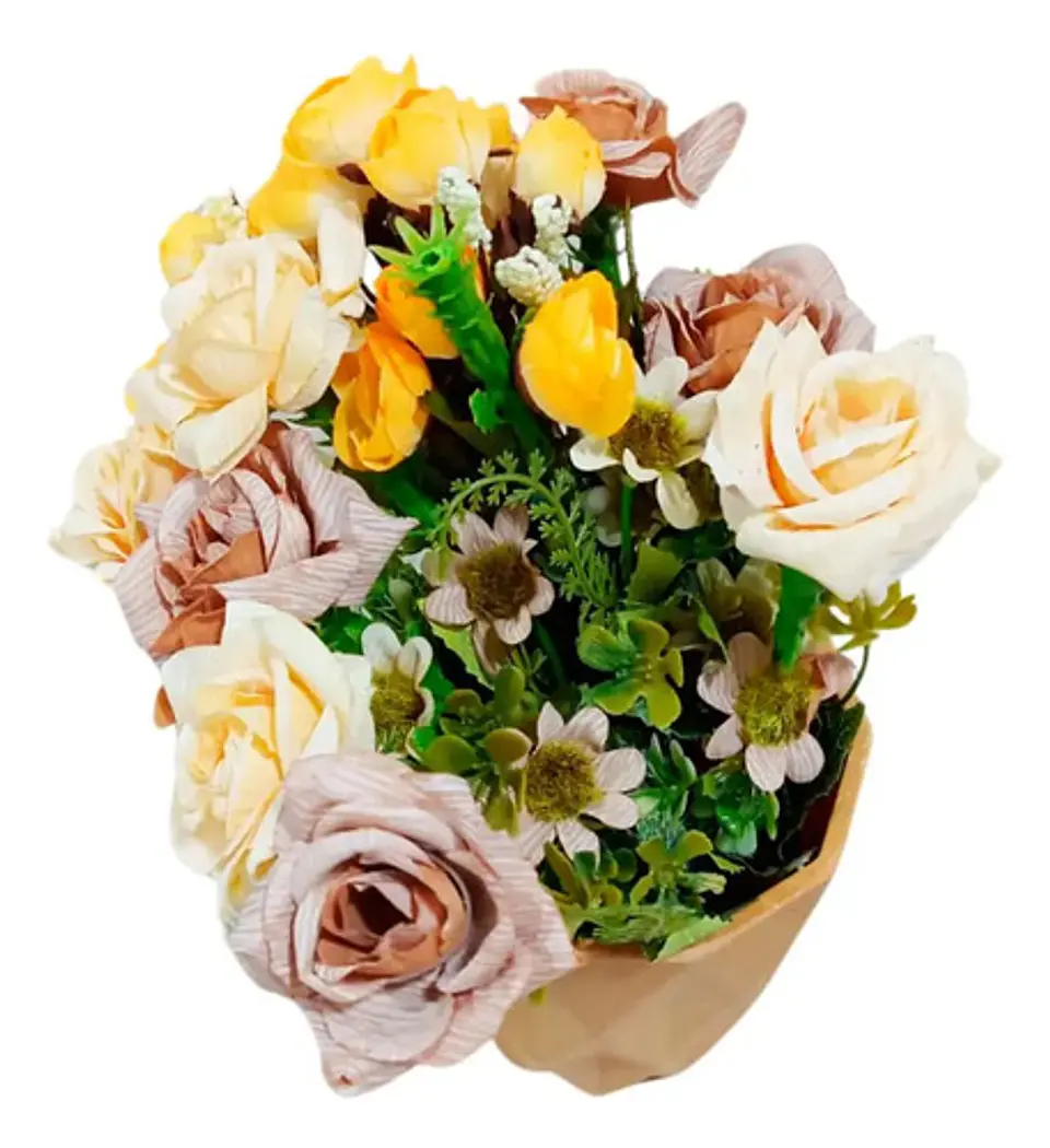 Kit Florero Rosas Decoración Centro De Mesa Flores 1
