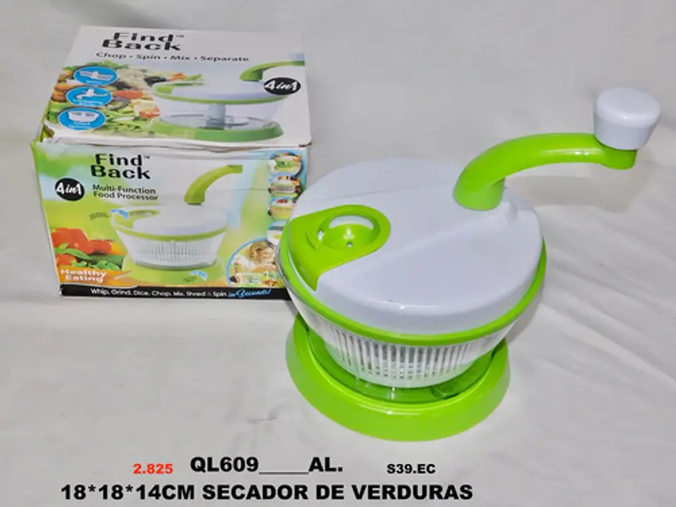 Trituradora De Ajo Y Cebolla Con Procesador X2 Rotativo 4