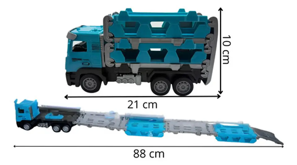Camión De Impulso Con Vehículos Emergencia Juguete Niño 5