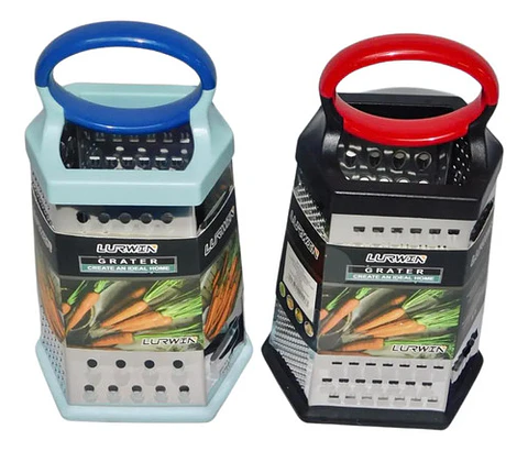 Rallador 6 Caras Hexagonal Manual Acero Inoxidable
