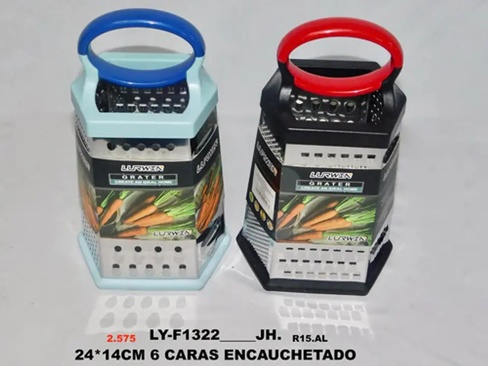 Rallador 6 Caras Hexagonal Manual Acero Inoxidable 2
