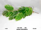 Planta Verde De Plástico Artificial, Pavo Real, Hoja Persa, - Miniatura 2