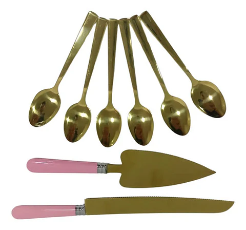 Cuchillo Pala Panque Repostería Tortas +6 Cucha Utensilios