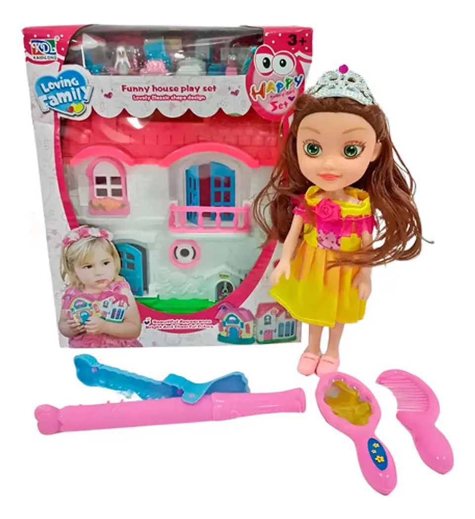 Casa De Muñecas Accesorios Regalo Niñas + Muñeca Princesa 1