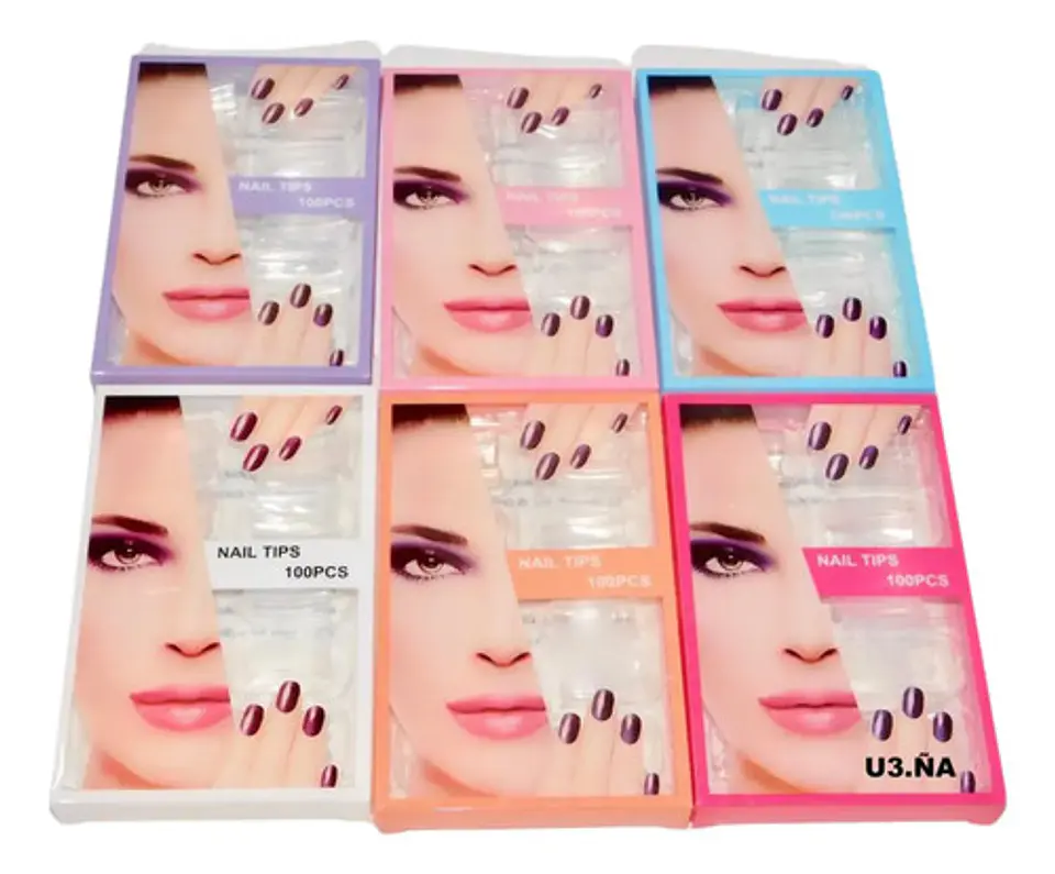 Uñas Artificiales Acrílico Natural Manicura X100 Belleza 2