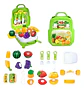 Maletín  Frutas Lonchera Juguete Niños Juego De Supermercado - Miniatura 1